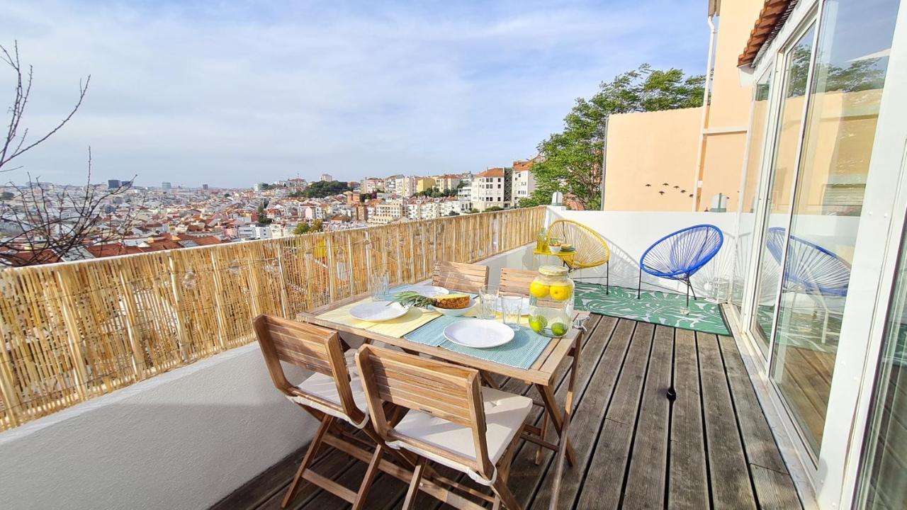 Happy Stay Lisbon - Suite With A View, Private Terrace & Ac Buitenkant foto