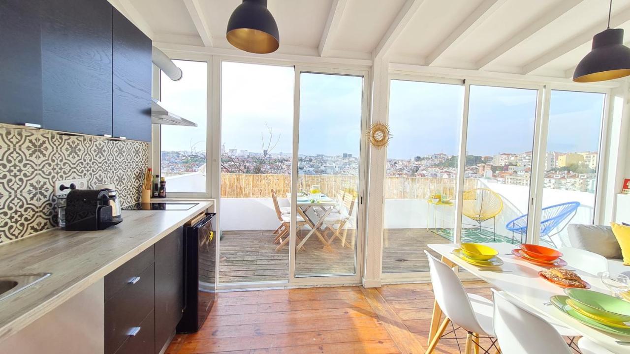 Happy Stay Lisbon - Suite With A View, Private Terrace & Ac Buitenkant foto