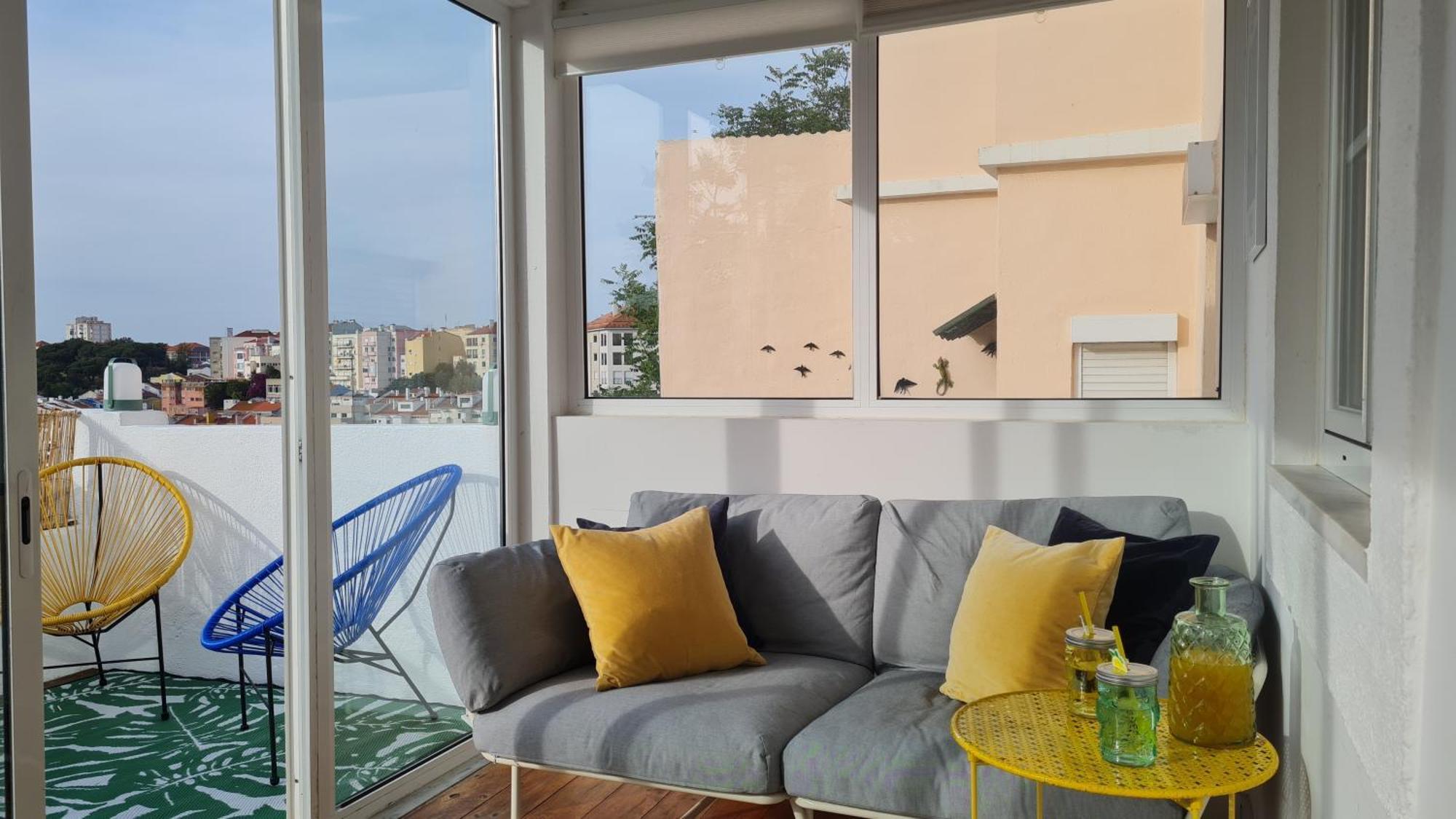 Happy Stay Lisbon - Suite With A View, Private Terrace & Ac Buitenkant foto