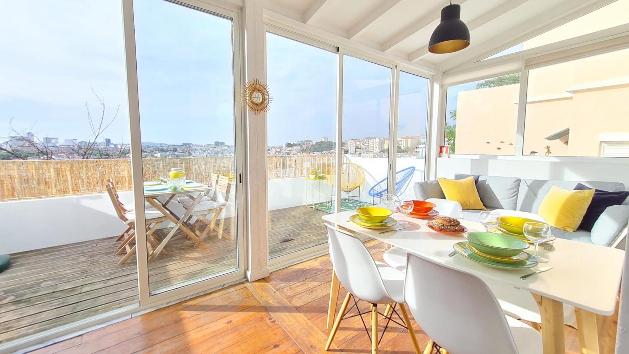 Happy Stay Lisbon - Suite With A View, Private Terrace & Ac Buitenkant foto